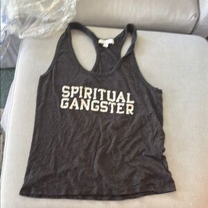 Spiritual Gangster Black Racerback Tank